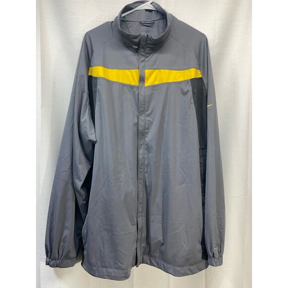 Nike Fit Storm Men’s Jacket Gray Yellow XXL See Pics - Picture 2 of 8
